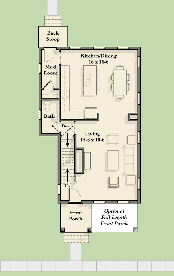 The Wickson First Floor Plan