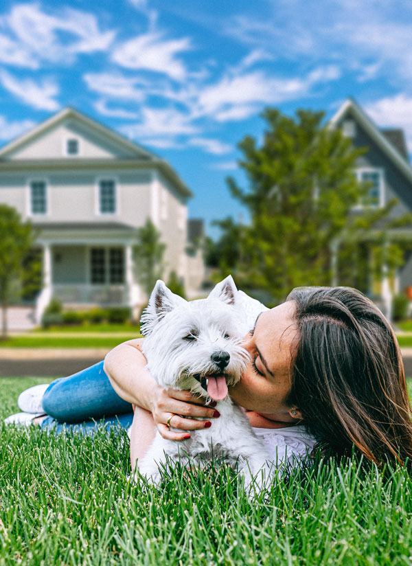 woman-dog